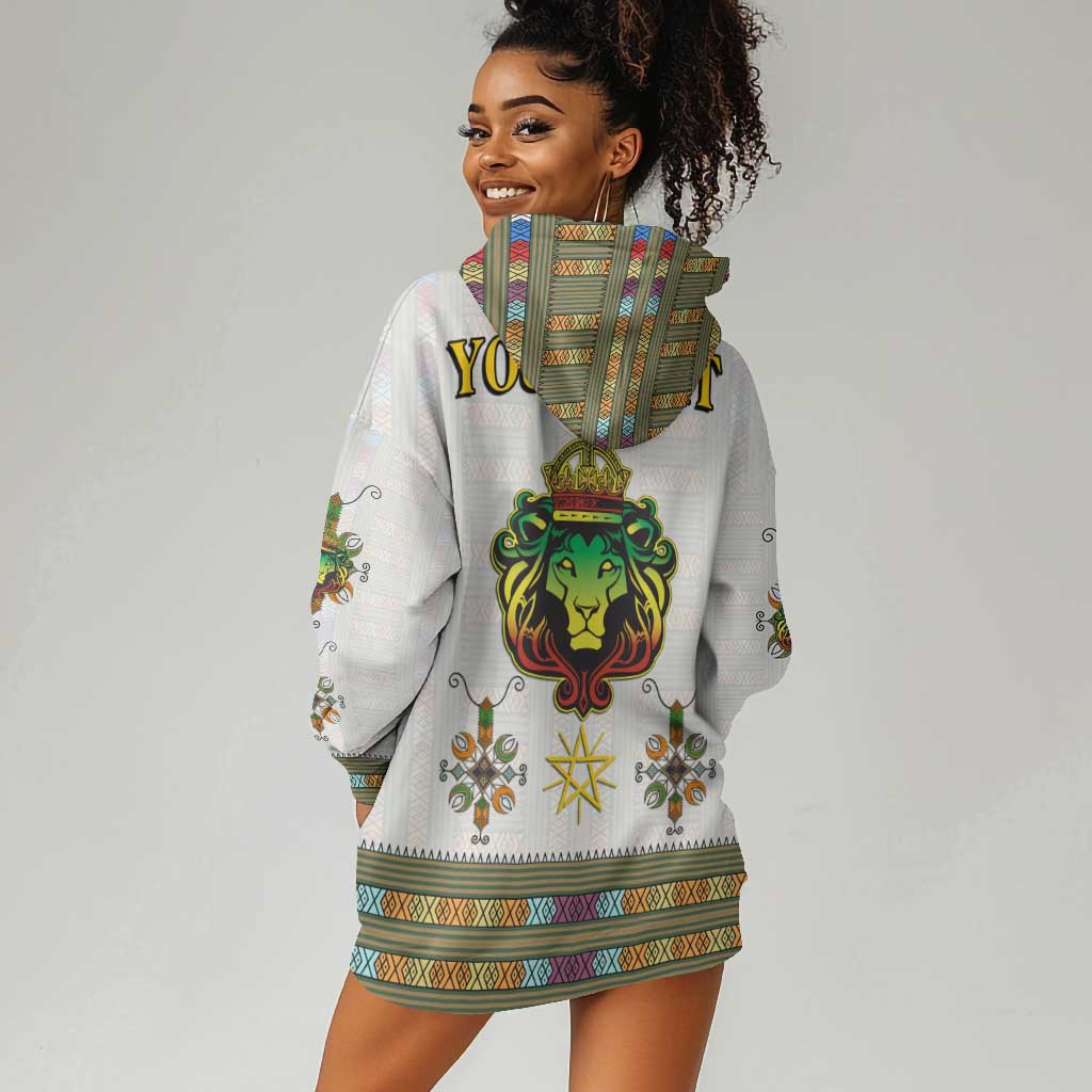 Personalized Ethiopia Lion Of Judah Hoodie Dress Tibeb Style LT9