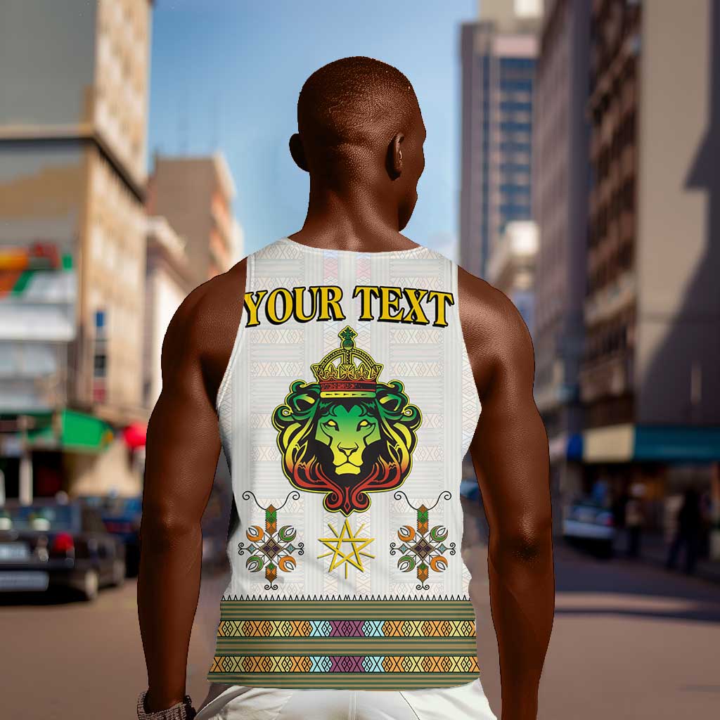 Personalized Ethiopia Lion Of Judah Men Tank Top Tibeb Style LT9
