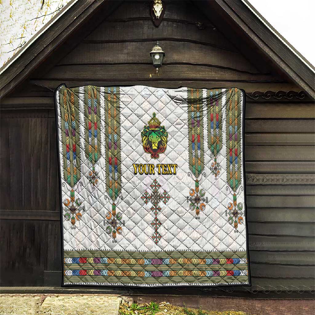 Personalized Ethiopia Lion Of Judah Quilt Tibeb Style LT9