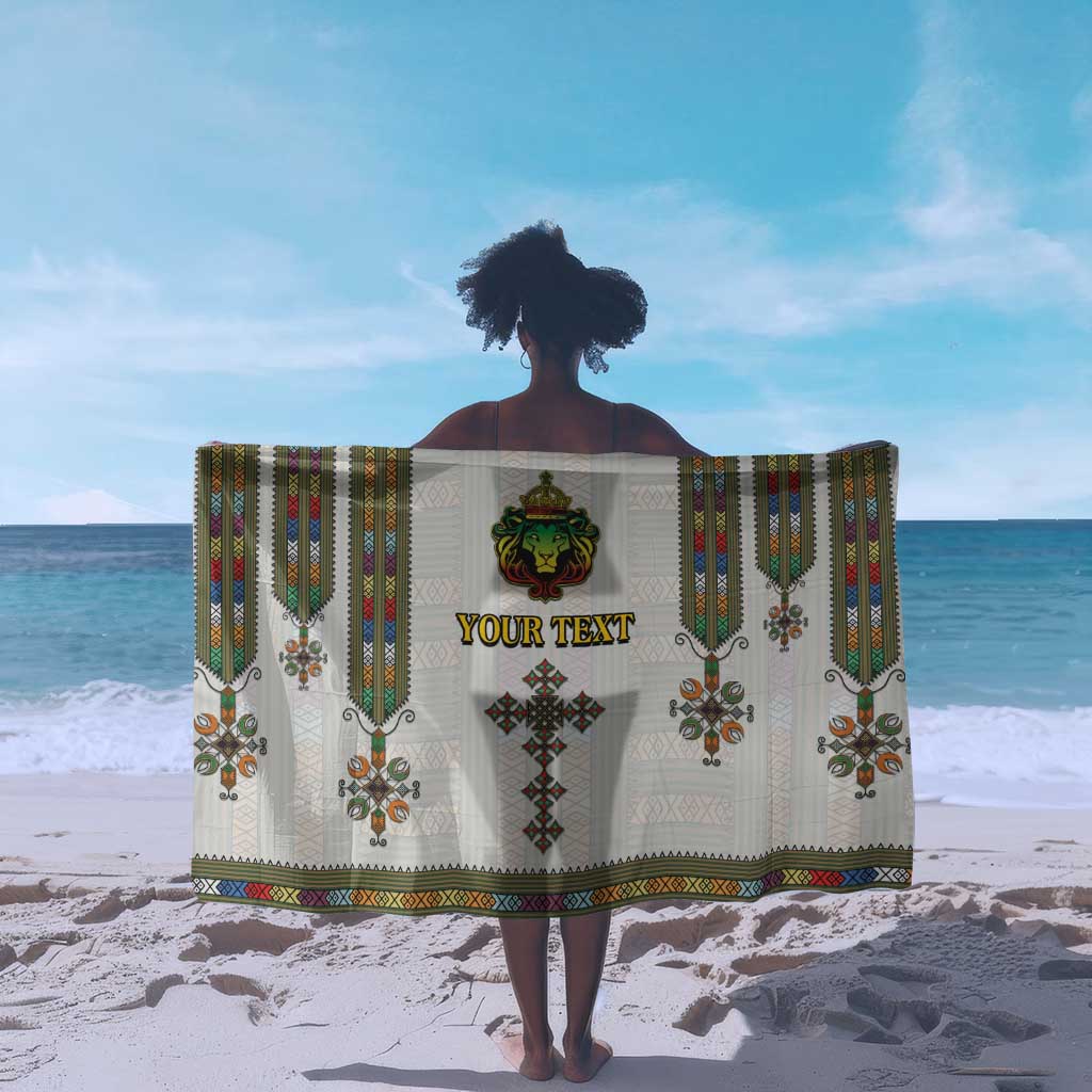 Personalized Ethiopia Lion Of Judah Sarong Tibeb Style LT9