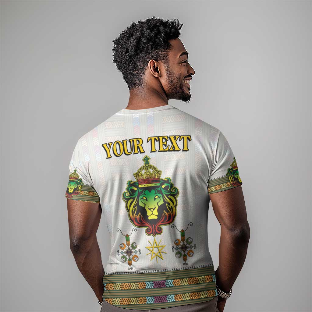 Personalized Ethiopia Lion Of Judah T shirt Tibeb Style LT9