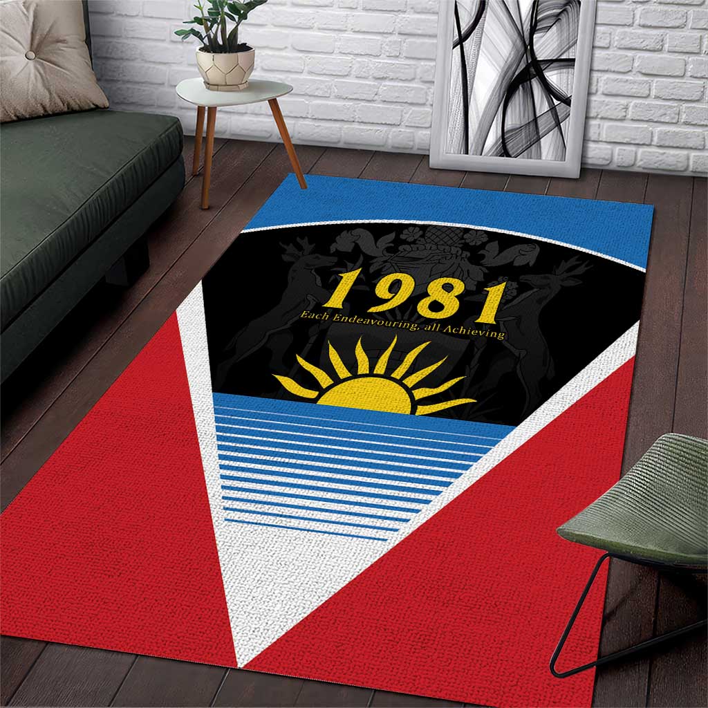 Afro-Antiguans and Barbudans 1981 Area Rug Each Endeavouring All Achieving LT9