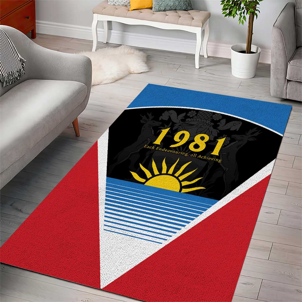 Afro-Antiguans and Barbudans 1981 Area Rug Each Endeavouring All Achieving LT9