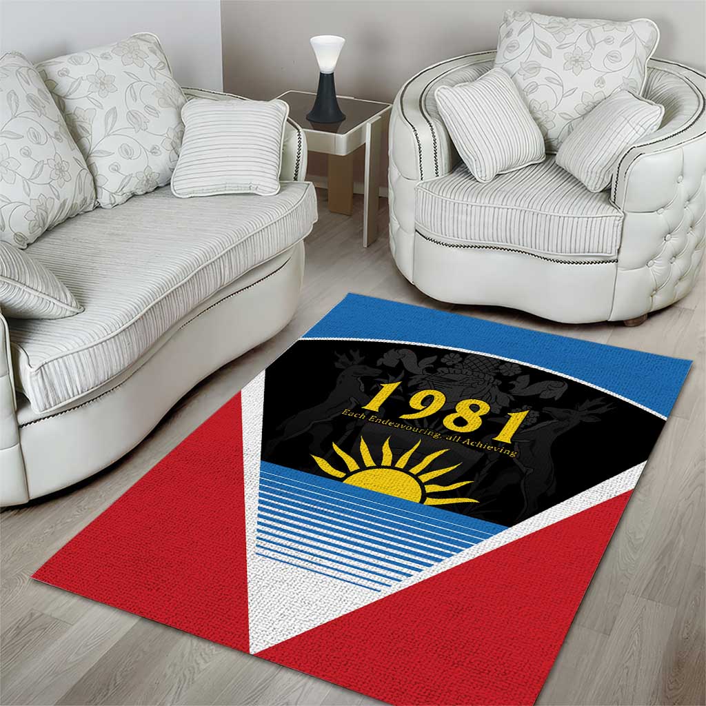 Afro-Antiguans and Barbudans 1981 Area Rug Each Endeavouring All Achieving LT9