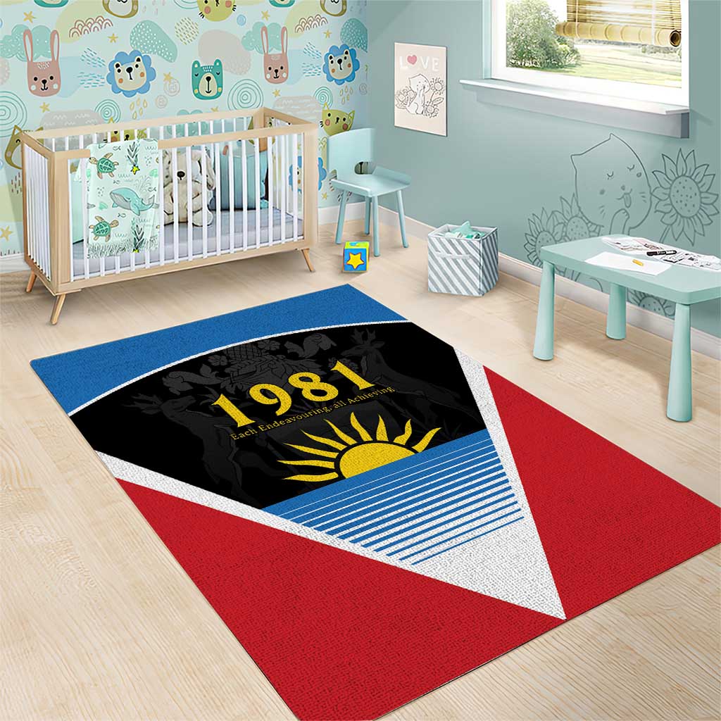 Afro-Antiguans and Barbudans 1981 Area Rug Each Endeavouring All Achieving LT9