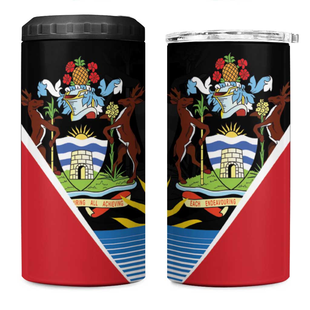 Afro-Antiguans and Barbudans 1981 4 in 1 Can Cooler Tumbler Each Endeavouring All Achieving LT9