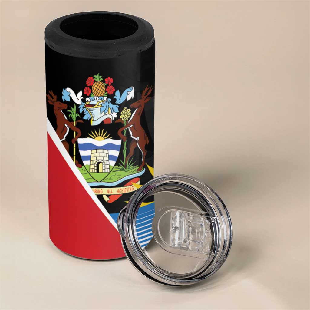 Afro-Antiguans and Barbudans 1981 4 in 1 Can Cooler Tumbler Each Endeavouring All Achieving LT9