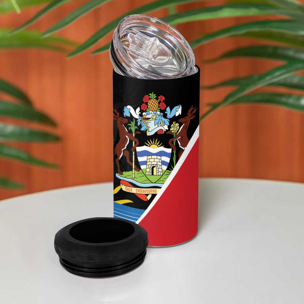 Afro-Antiguans and Barbudans 1981 4 in 1 Can Cooler Tumbler Each Endeavouring All Achieving LT9