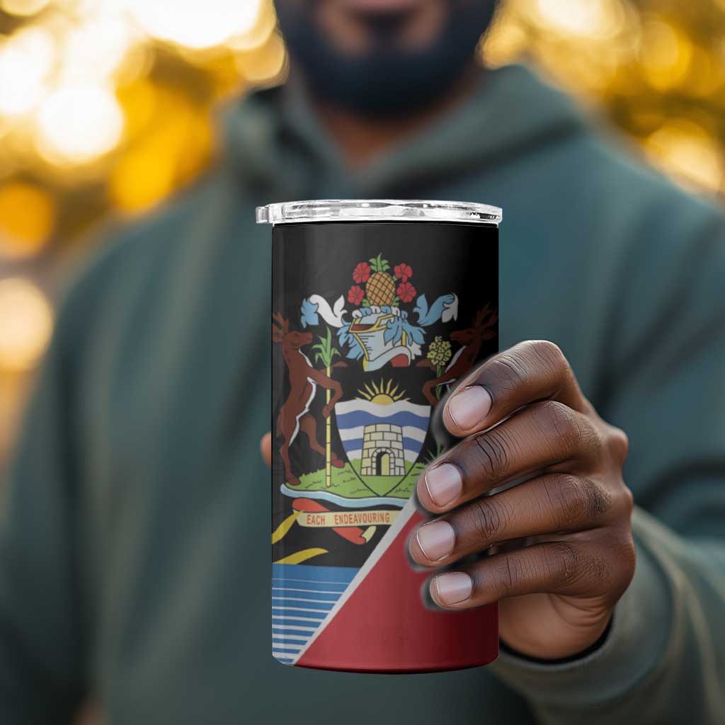Afro-Antiguans and Barbudans 1981 4 in 1 Can Cooler Tumbler Each Endeavouring All Achieving LT9