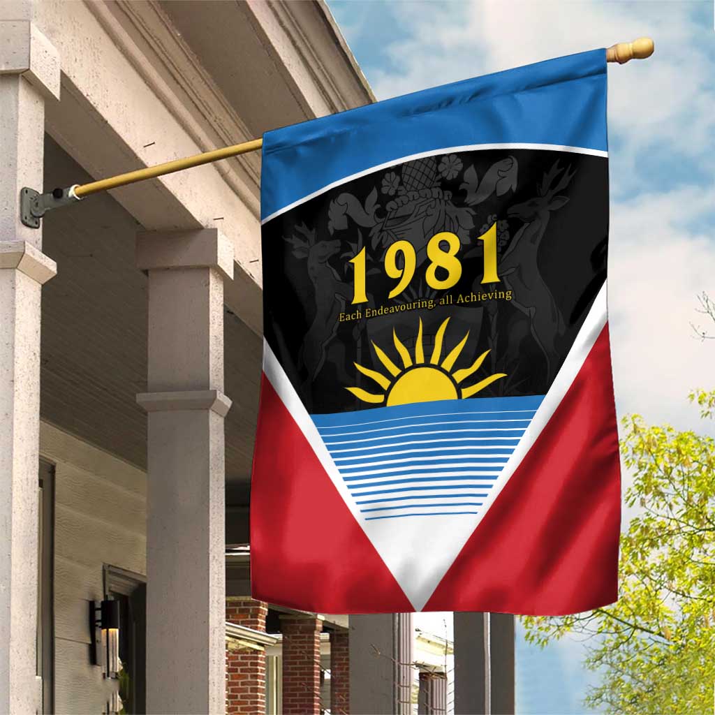 Afro-Antiguans and Barbudans 1981 Garden Flag Each Endeavouring All Achieving LT9