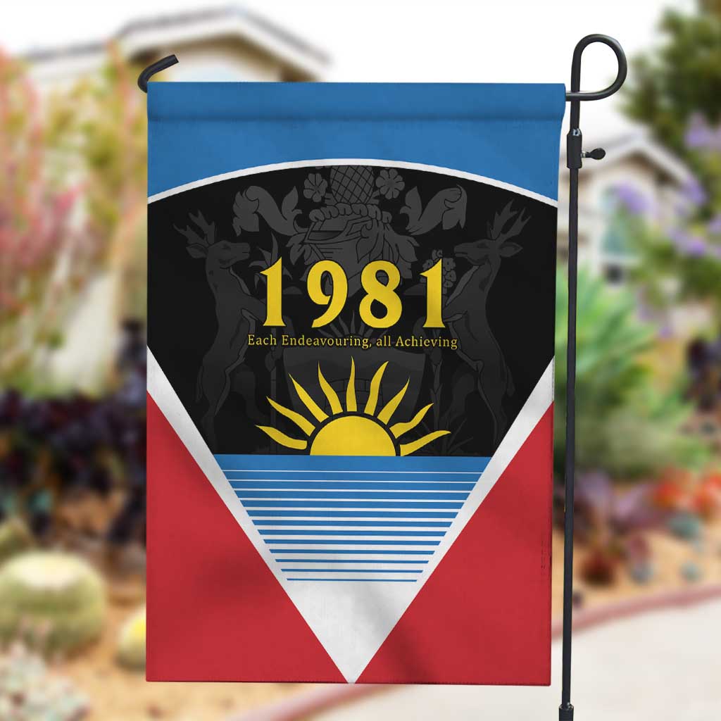 Afro-Antiguans and Barbudans 1981 Garden Flag Each Endeavouring All Achieving LT9