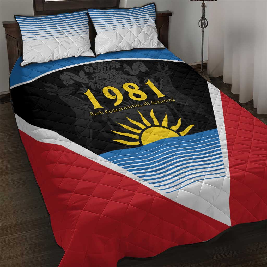 Afro-Antiguans and Barbudans 1981 Quilt Bed Set Each Endeavouring All Achieving LT9