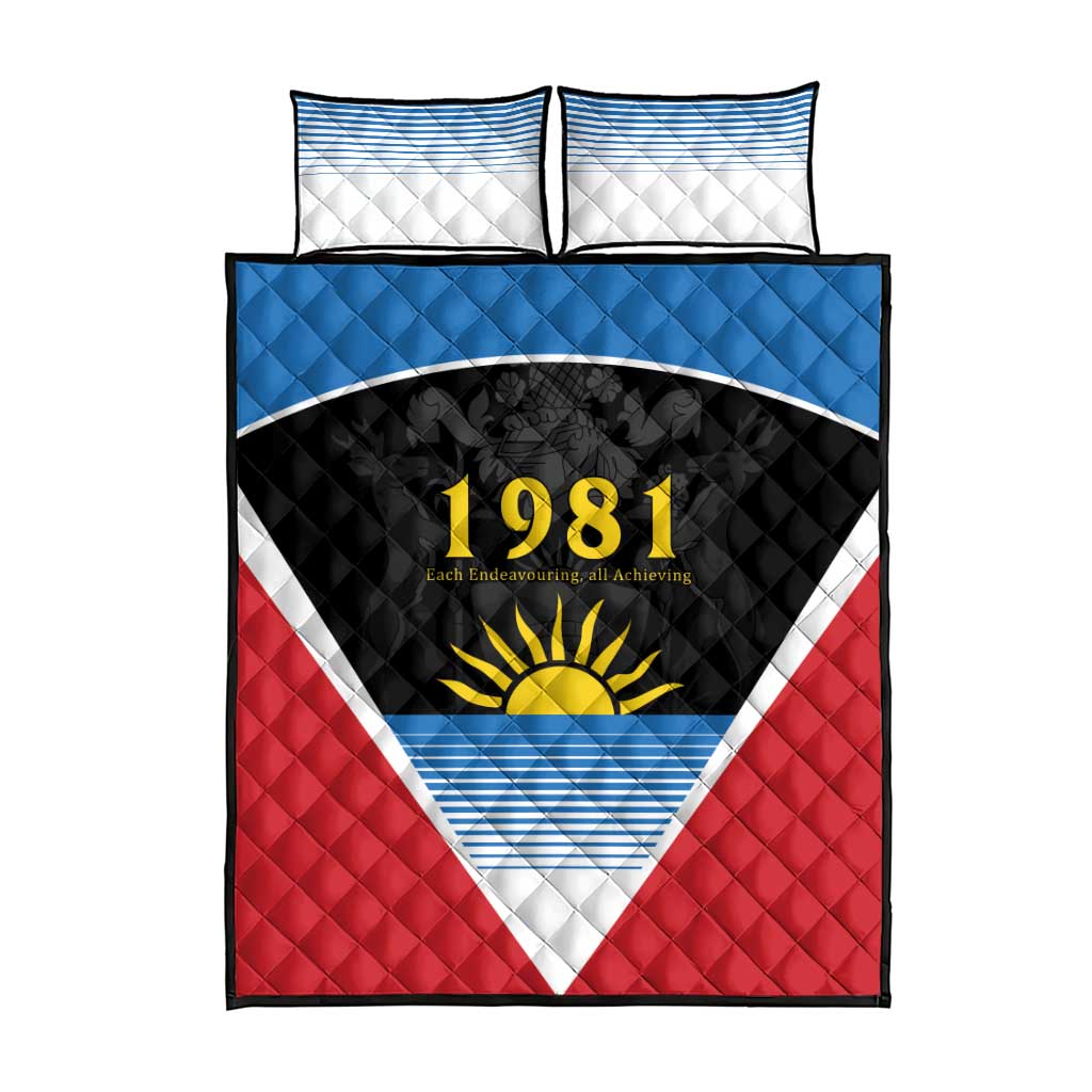 Afro-Antiguans and Barbudans 1981 Quilt Bed Set Each Endeavouring All Achieving LT9