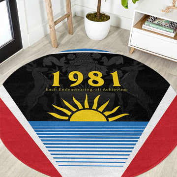 Afro-Antiguans and Barbudans 1981 Round Carpet Each Endeavouring All Achieving LT9
