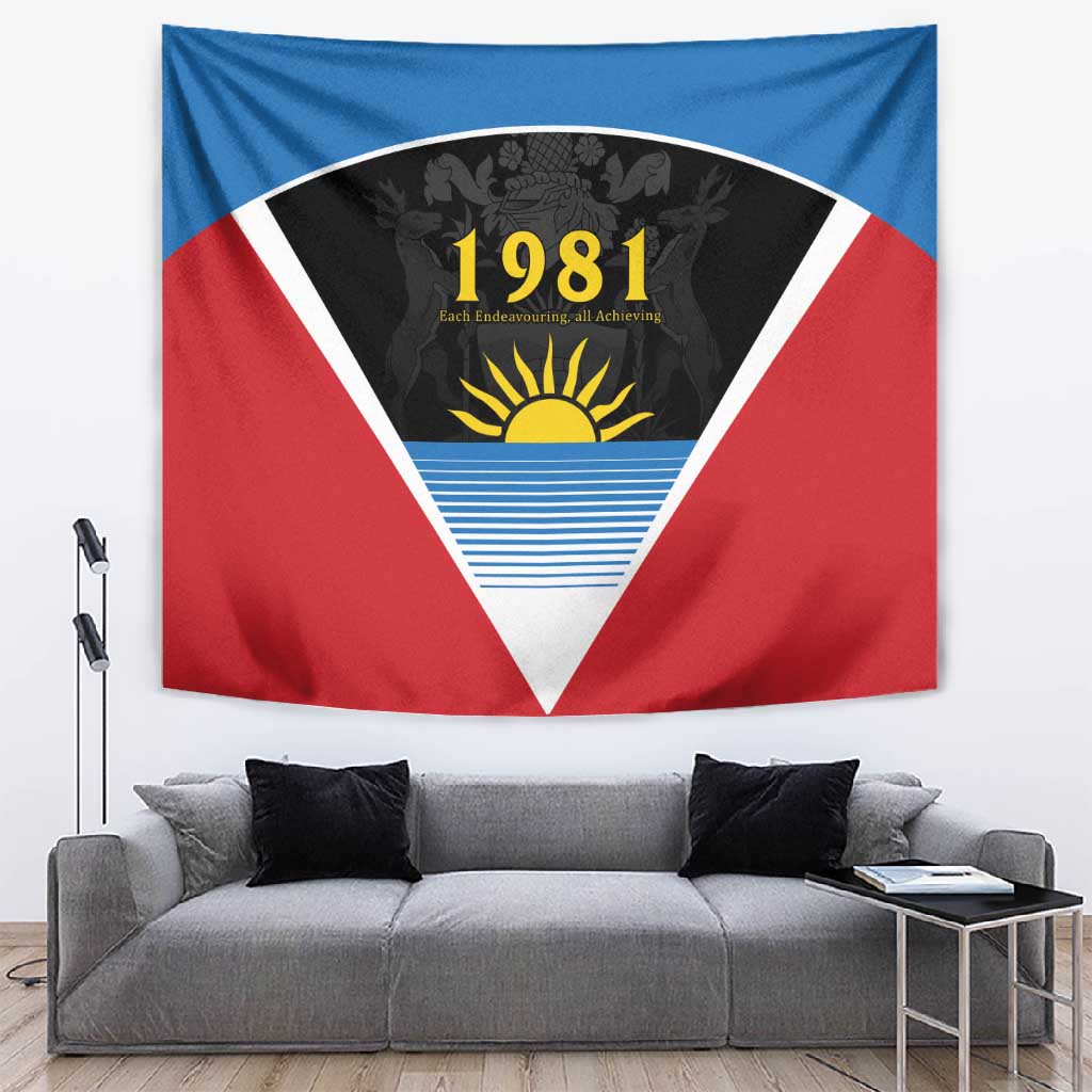 Afro-Antiguans and Barbudans 1981 Tapestry Each Endeavouring All Achieving LT9