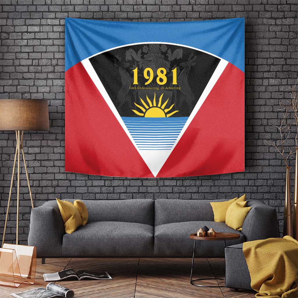 Afro-Antiguans and Barbudans 1981 Tapestry Each Endeavouring All Achieving LT9