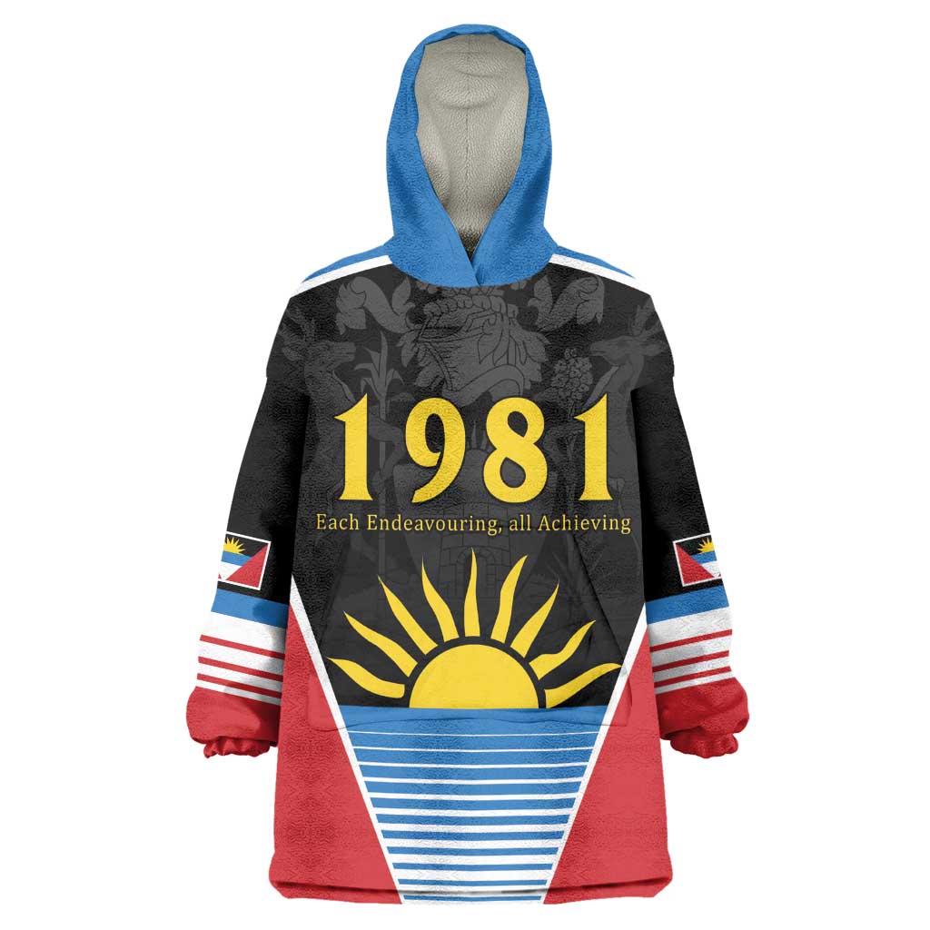 Afro-Antiguans and Barbudans 1981 Wearable Blanket Hoodie Each Endeavouring All Achieving LT9