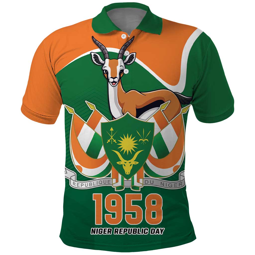 Niger Republic Day Personalized Polo Shirt Fraternite Travail Progres LT9