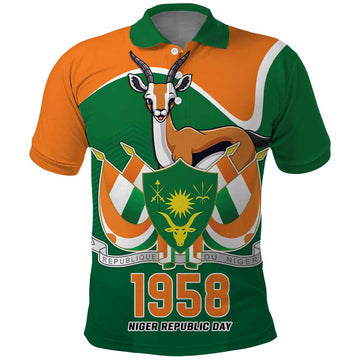 Niger Republic Day Personalized Polo Shirt Fraternite Travail Progres LT9