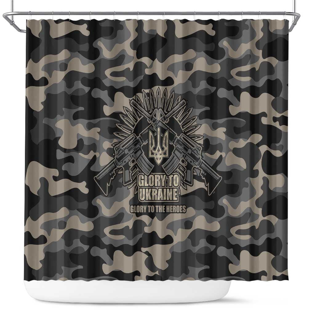 Glory to Ukraine Shower Curtain Glory to the Heroes LT9