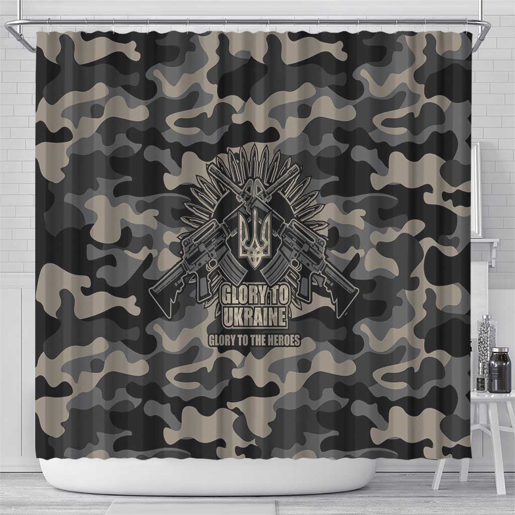 Glory to Ukraine Shower Curtain Glory to the Heroes LT9