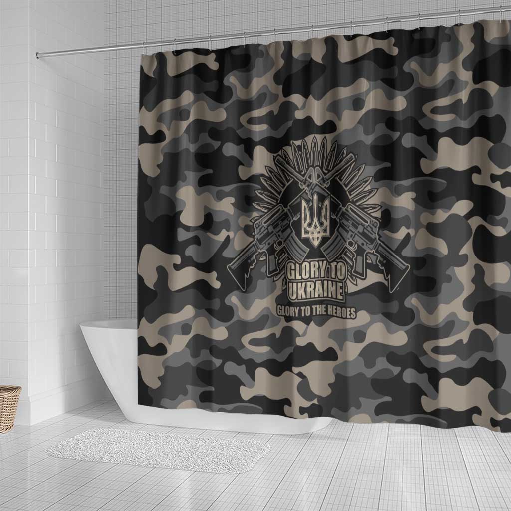 Glory to Ukraine Shower Curtain Glory to the Heroes LT9