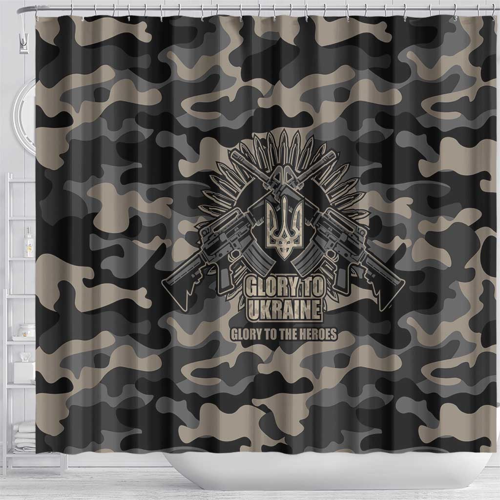 Glory to Ukraine Shower Curtain Glory to the Heroes LT9