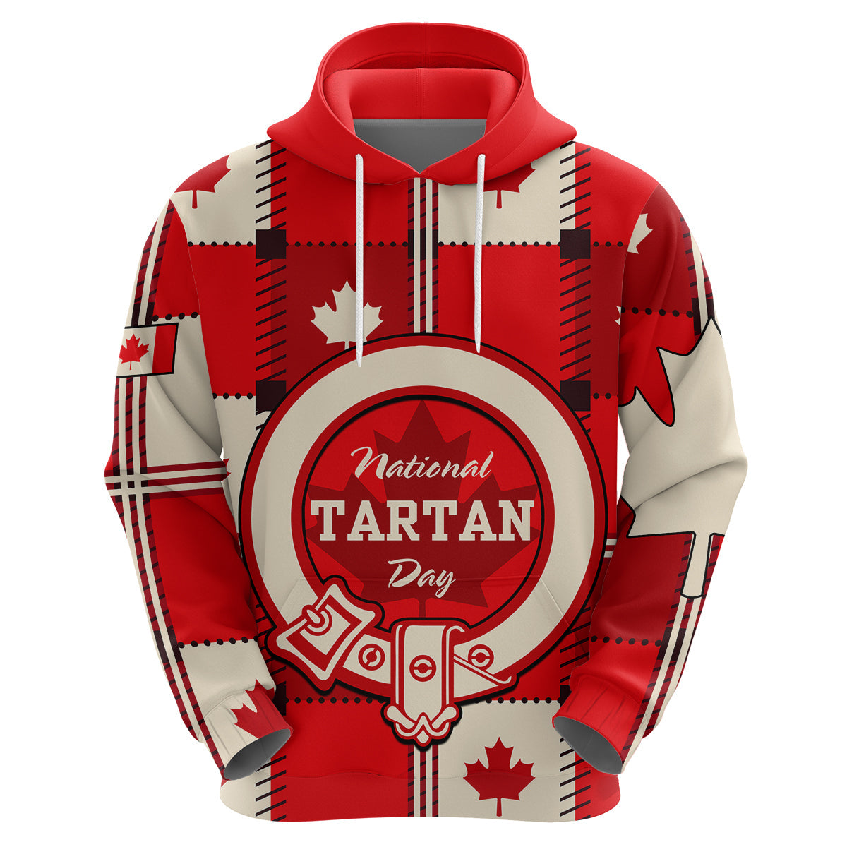 Canada Tartan Day Hoodie Canada Maple Leaf Journee du Tartan LT9