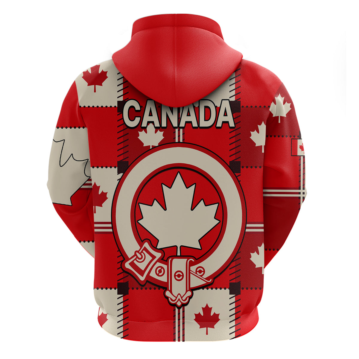 Canada Tartan Day Hoodie Canada Maple Leaf Journee du Tartan LT9