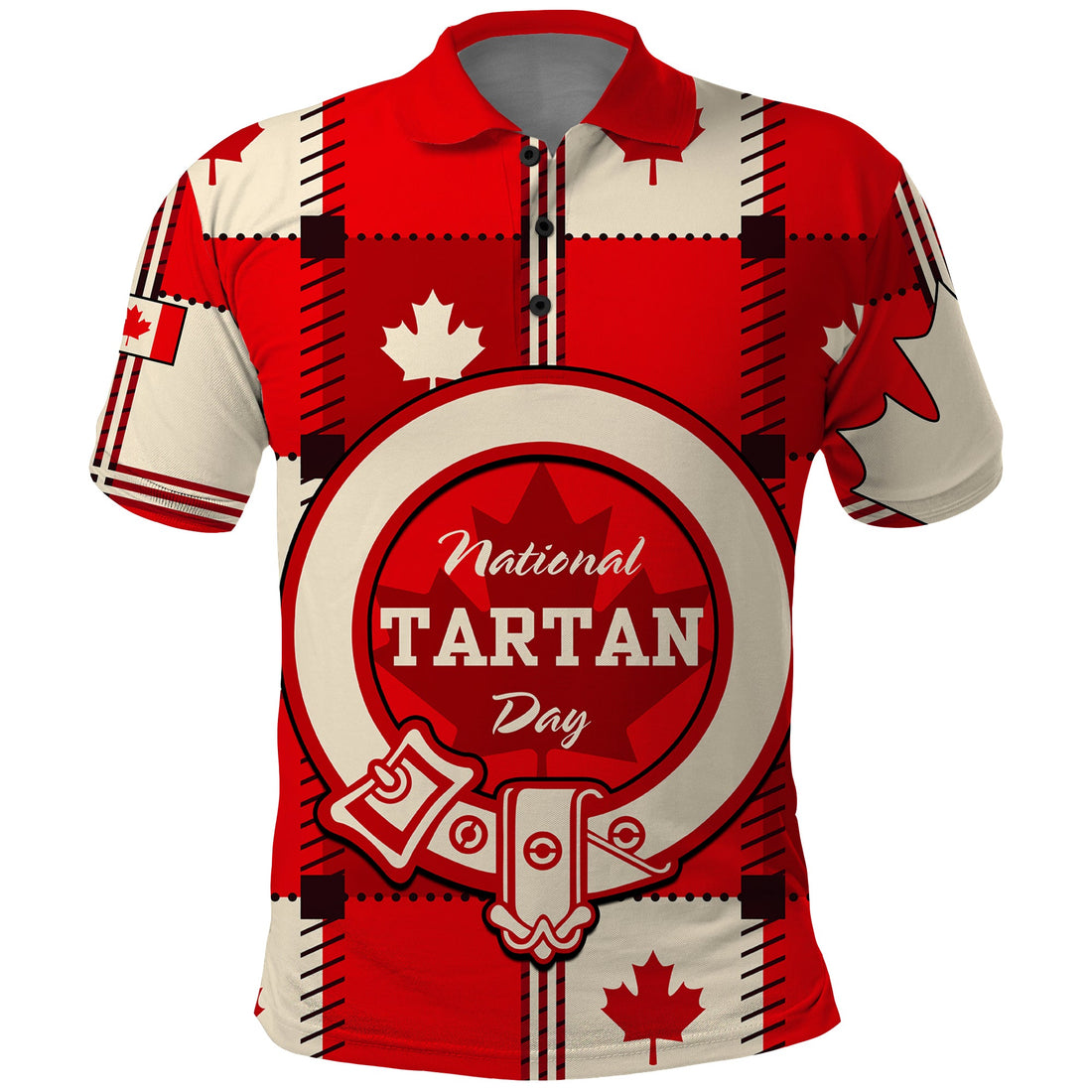 Canada Tartan Day Polo Shirt Canada Maple Leaf Journee du Tartan LT9