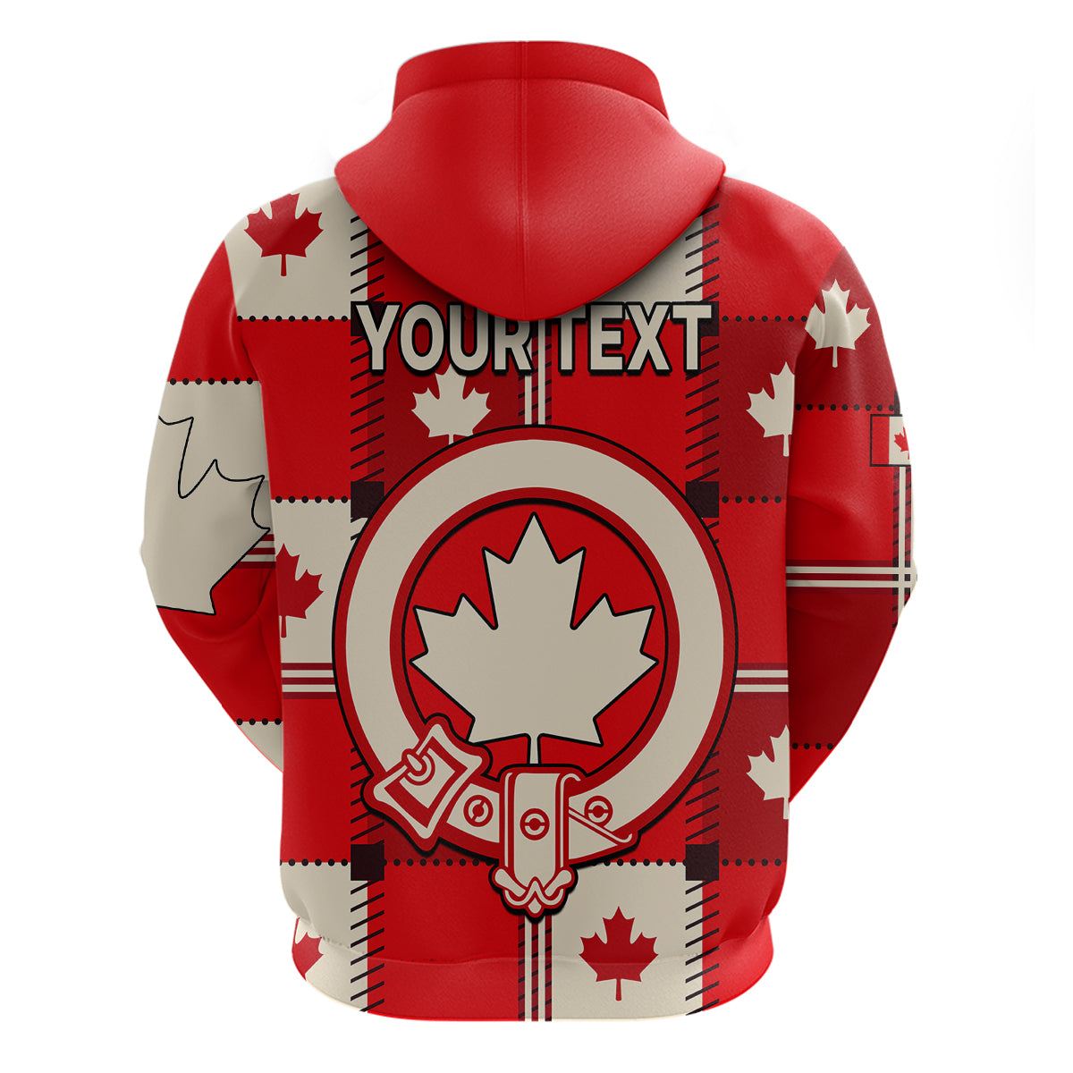 Custom Canada Tartan Day Hoodie Canada Maple Leaf Journee du Tartan LT9