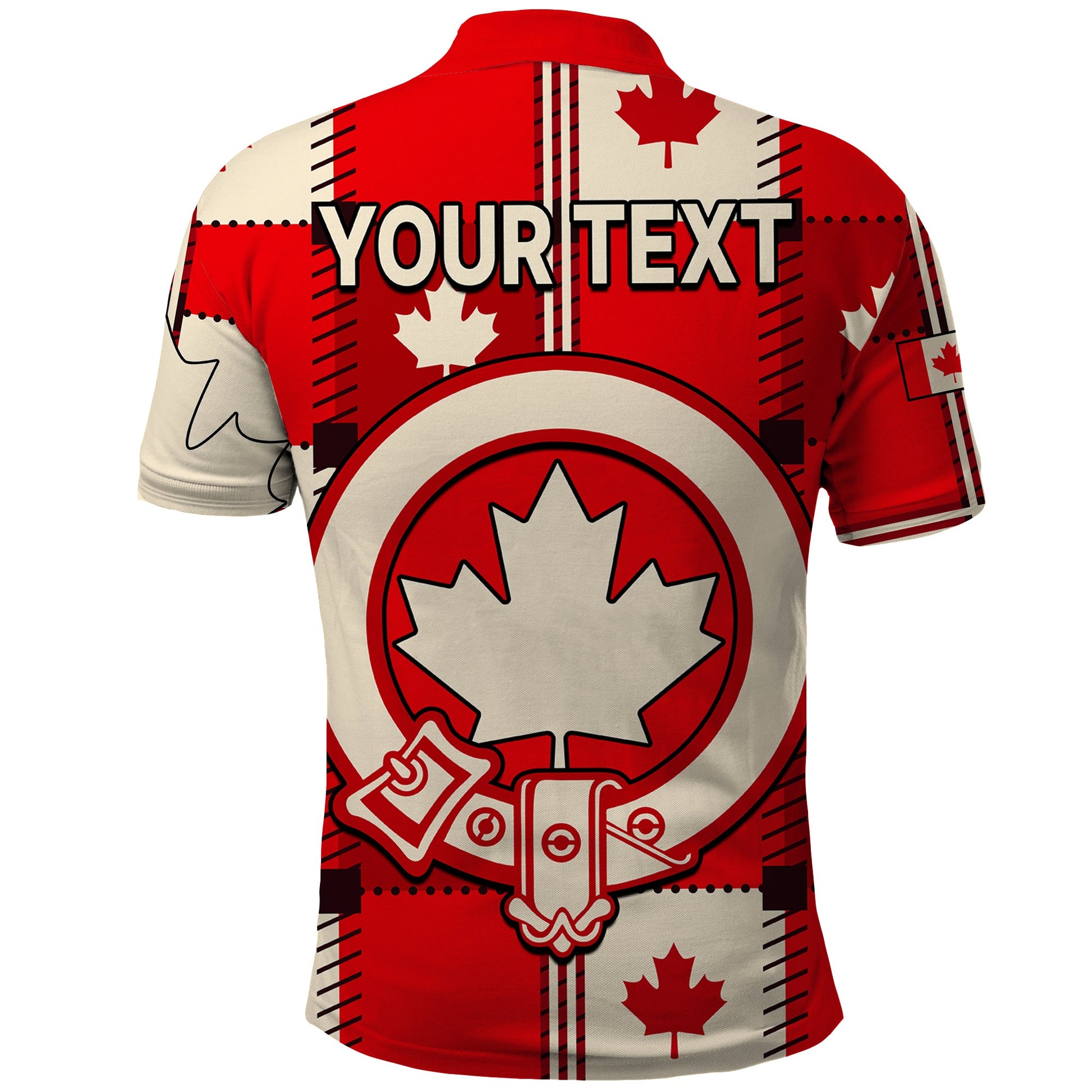 Custom Canada Tartan Day Polo Shirt Canada Maple Leaf Journee du Tartan LT9