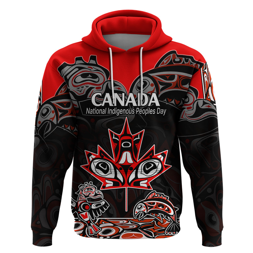 Custom Canada National Aboriginal Day Hoodie Indigenous Art Stylization LT9