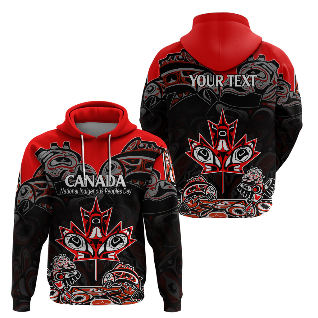 Custom Canada National Aboriginal Day Hoodie Indigenous Art Stylization LT9