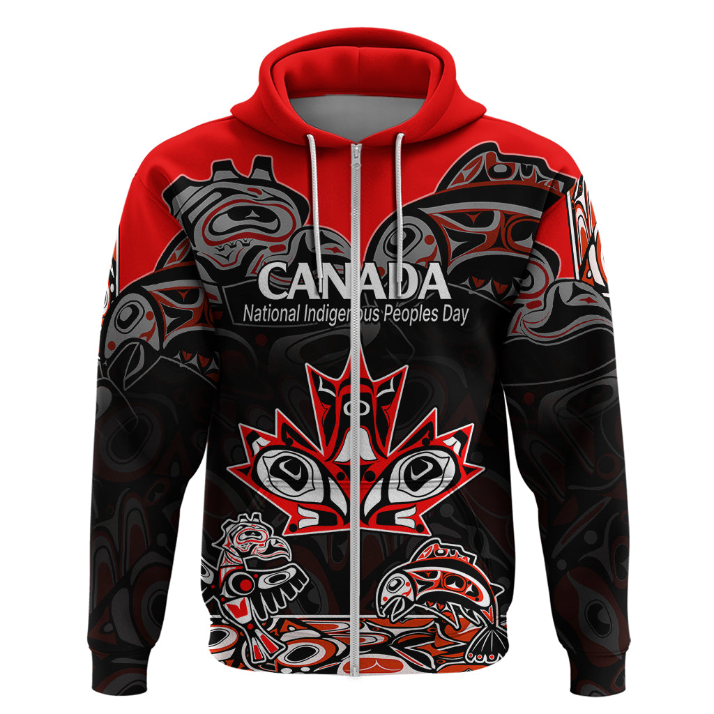 Custom Canada National Aboriginal Day Hoodie Indigenous Art Stylization LT9