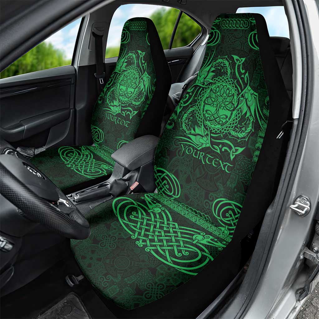 Personalized Radnorshire Sir Faesyfed Car Seat Cover Green Oak Tree Of Life Celtic-inspired LT9