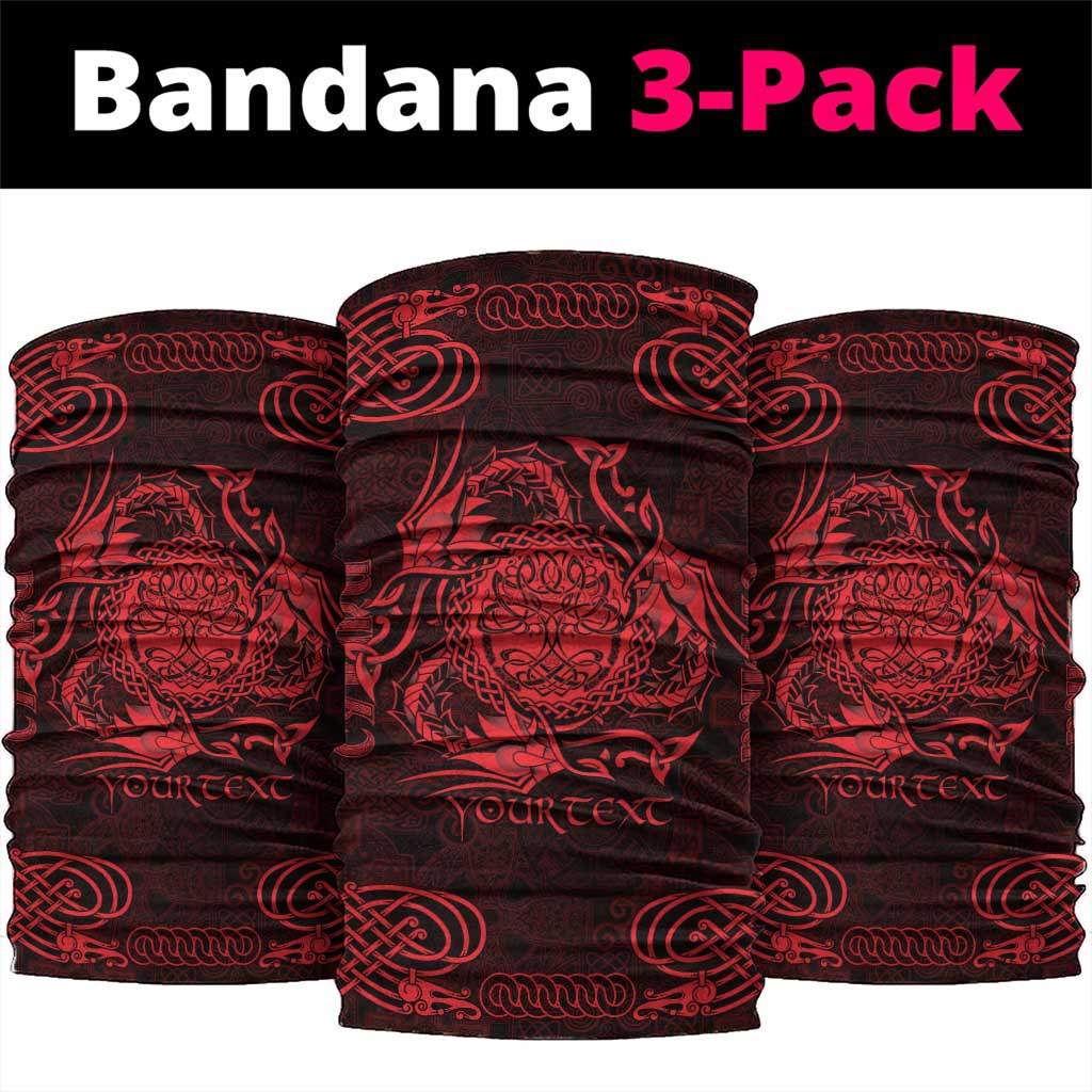 Personalized Radnorshire Sir Faesyfed Neck Gaiter Red Oak Tree Of Life Celtic-inspired LT9