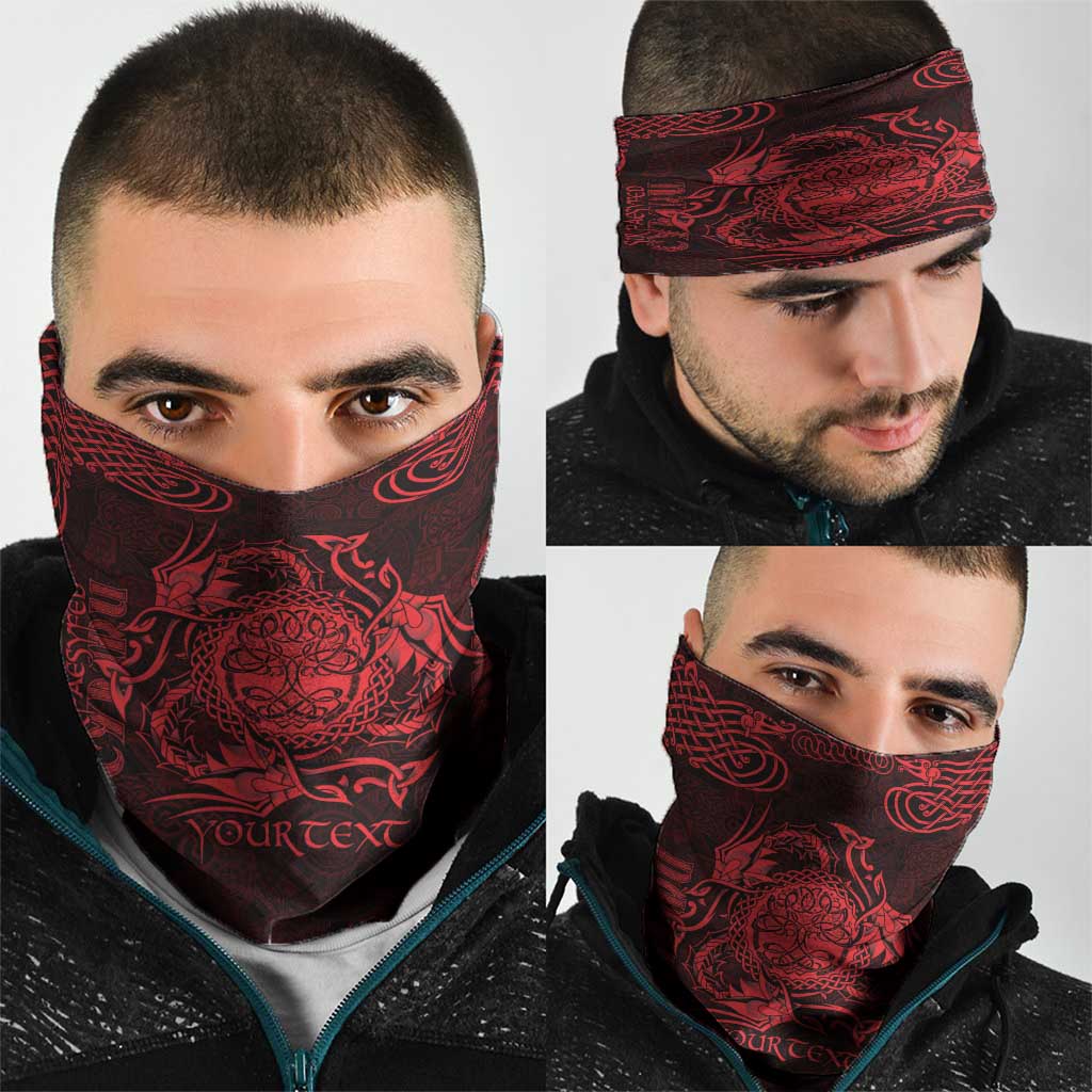 Personalized Radnorshire Sir Faesyfed Neck Gaiter Red Oak Tree Of Life Celtic-inspired LT9