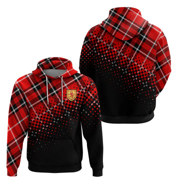 Scottish Gaelic Hoodie Crest Scotland Lion Tartan LT9