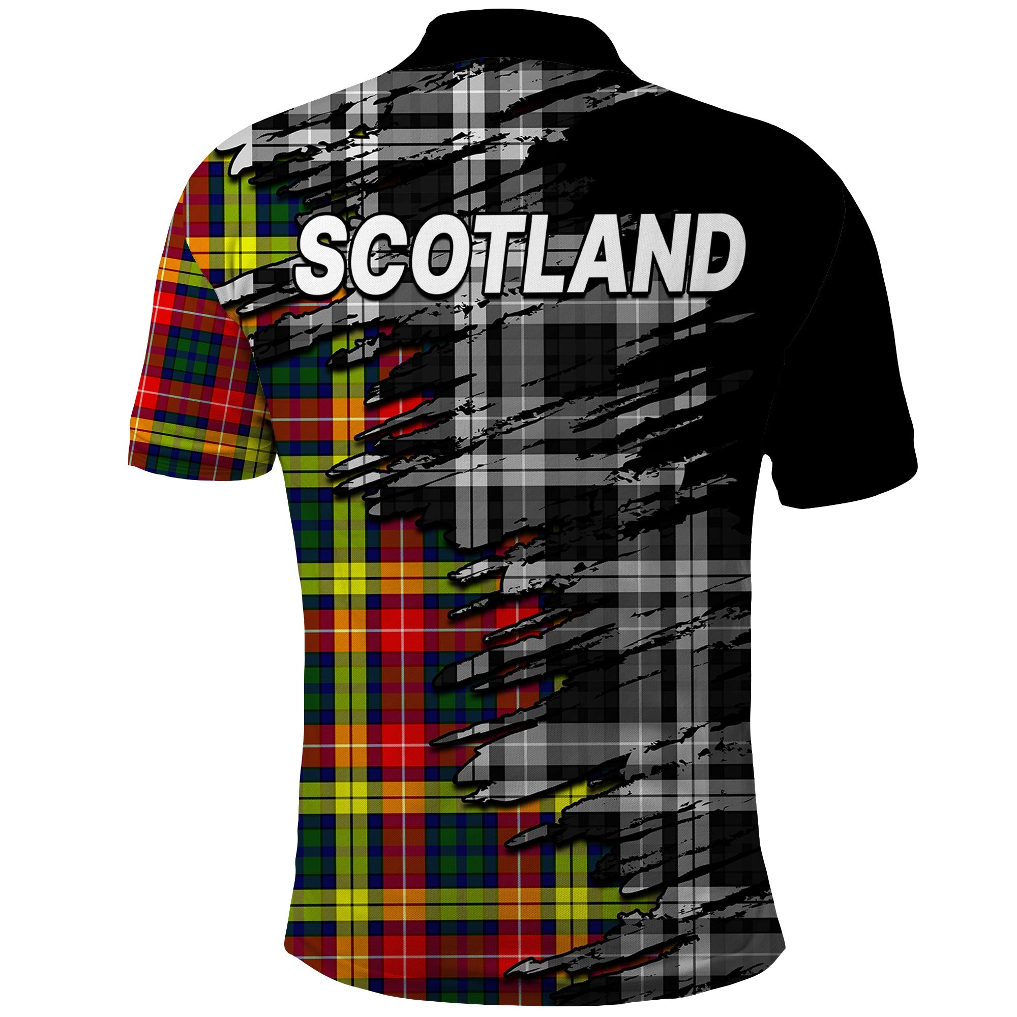 Scottish Tartan Polo Shirt Scotland Modern Crest Tartan LT9