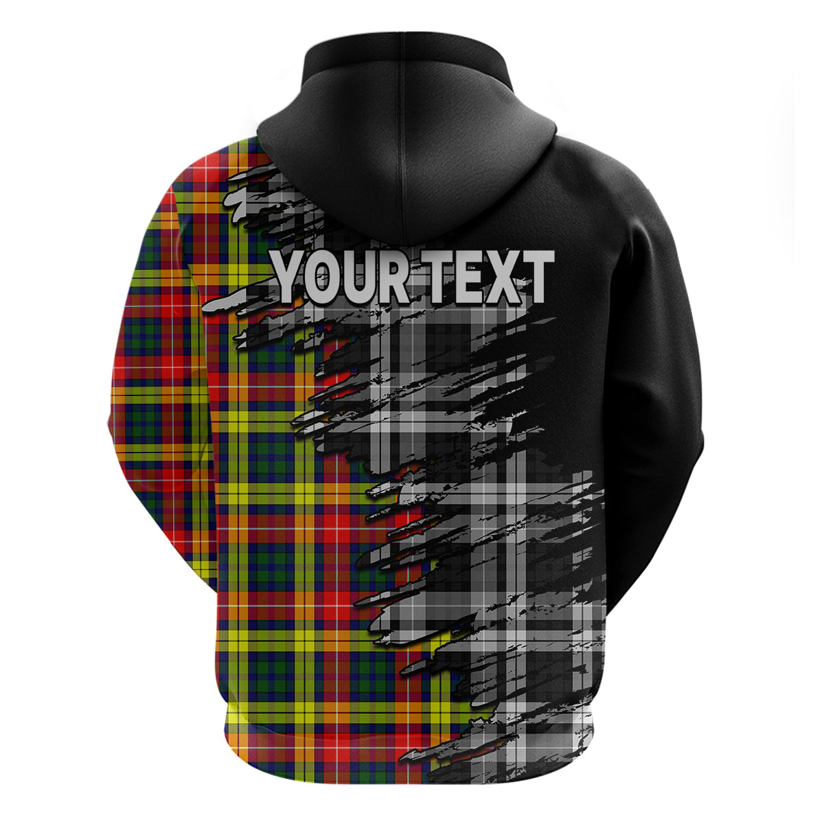 Custom Scottish Tartan Hoodie Scotland Modern Crest Tartan LT9