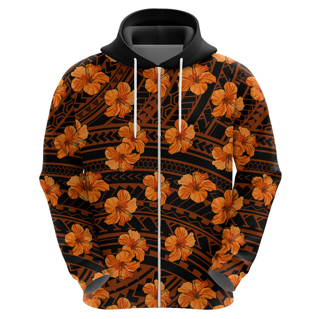 Polynesian Pride Hawaii Style With Hibiscus Hoodie Gold LT9