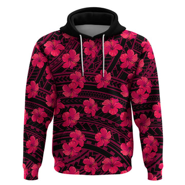 Polynesian Pride Hawaii Style With Hibiscus Hoodie Pink LT9