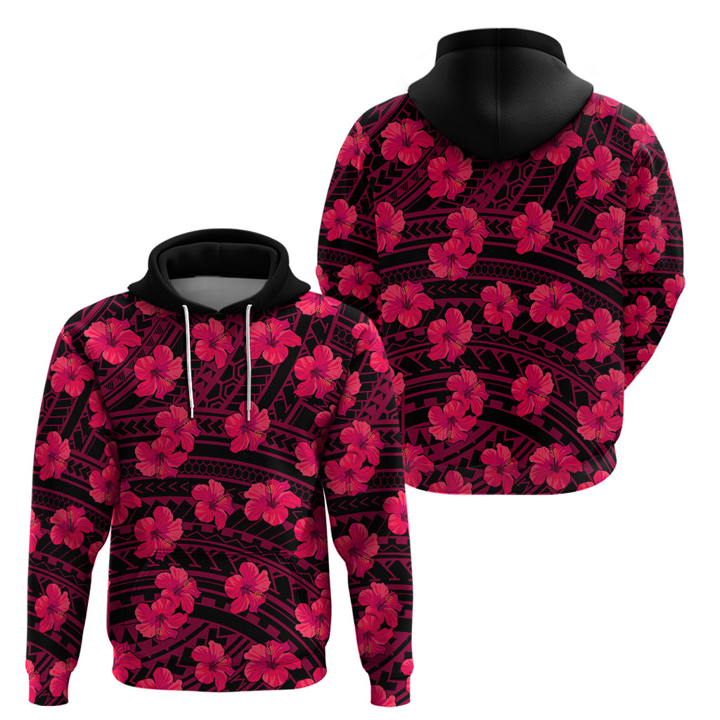 Polynesian Pride Hawaii Style With Hibiscus Hoodie Pink LT9