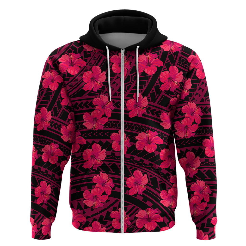 Polynesian Pride Hawaii Style With Hibiscus Hoodie Pink LT9