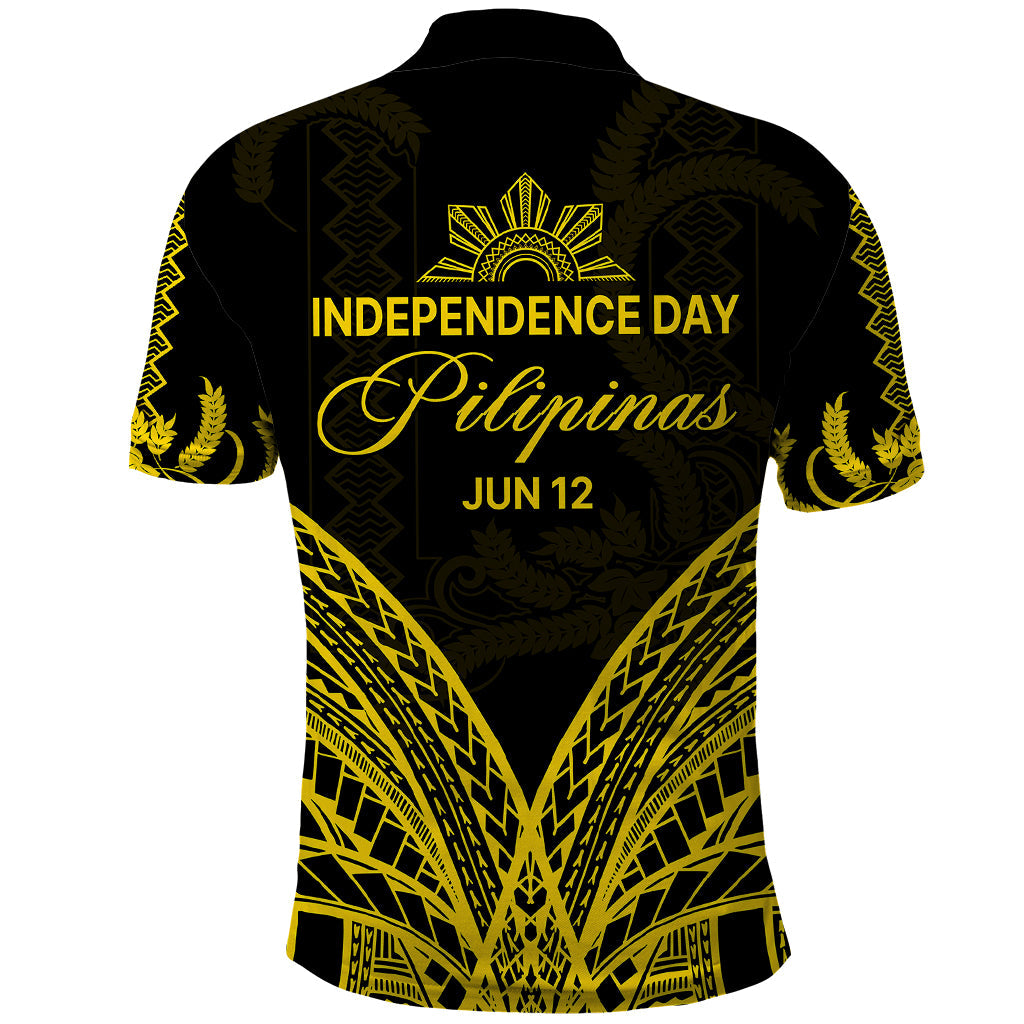 Philippines Polo Shirt Independence Day Pechera With Side Barong Patterns LT9
