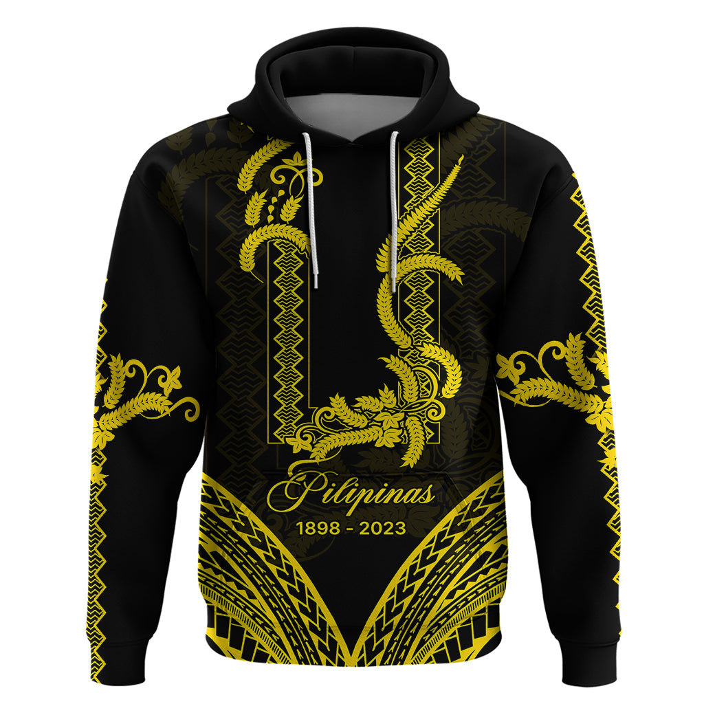 Custom Philippines Independence Day Hoodie Pechera With Side Barong Patterns LT9