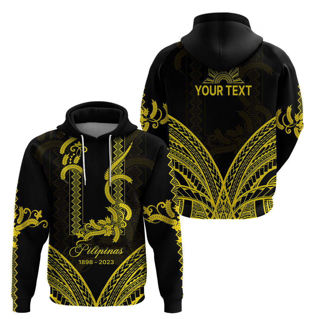 Custom Philippines Independence Day Hoodie Pechera With Side Barong Patterns LT9