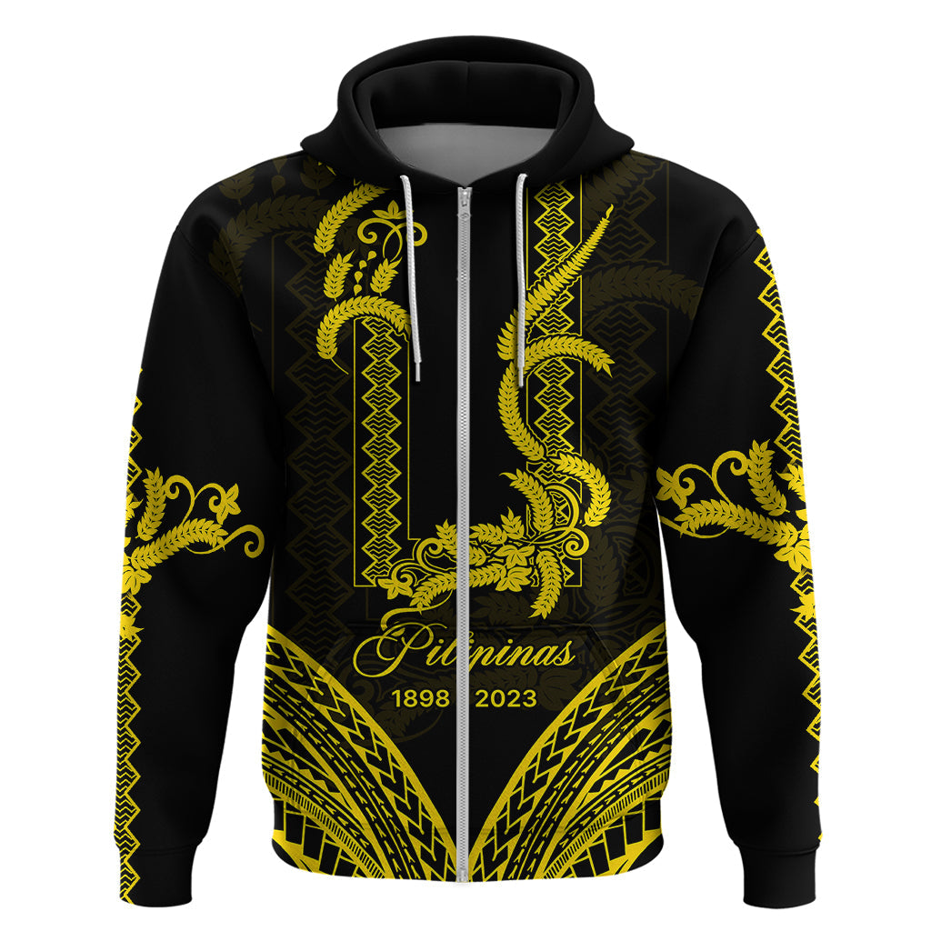 Custom Philippines Independence Day Hoodie Pechera With Side Barong Patterns LT9