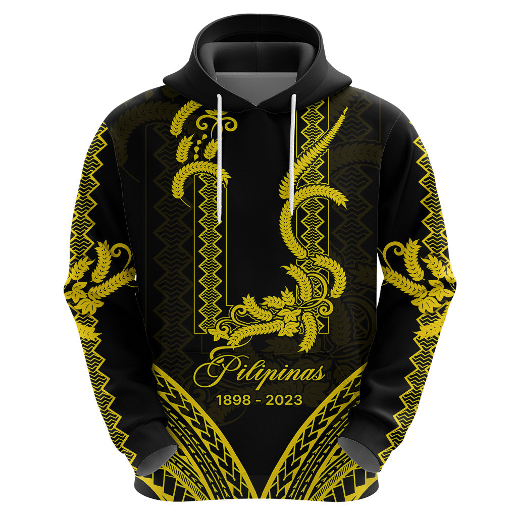 Custom Philippines Independence Day Hoodie Pechera With Side Barong Patterns LT9